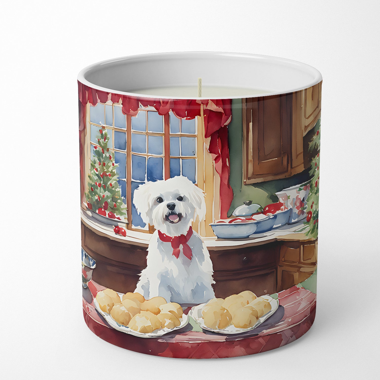 Buy this Maltese Christmas Cookies Decorative Soy Candle