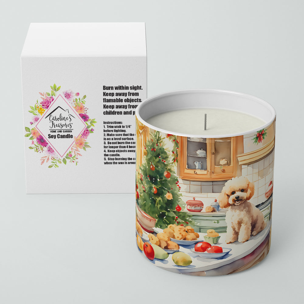 Poodle Christmas Cookies Decorative Soy Candle