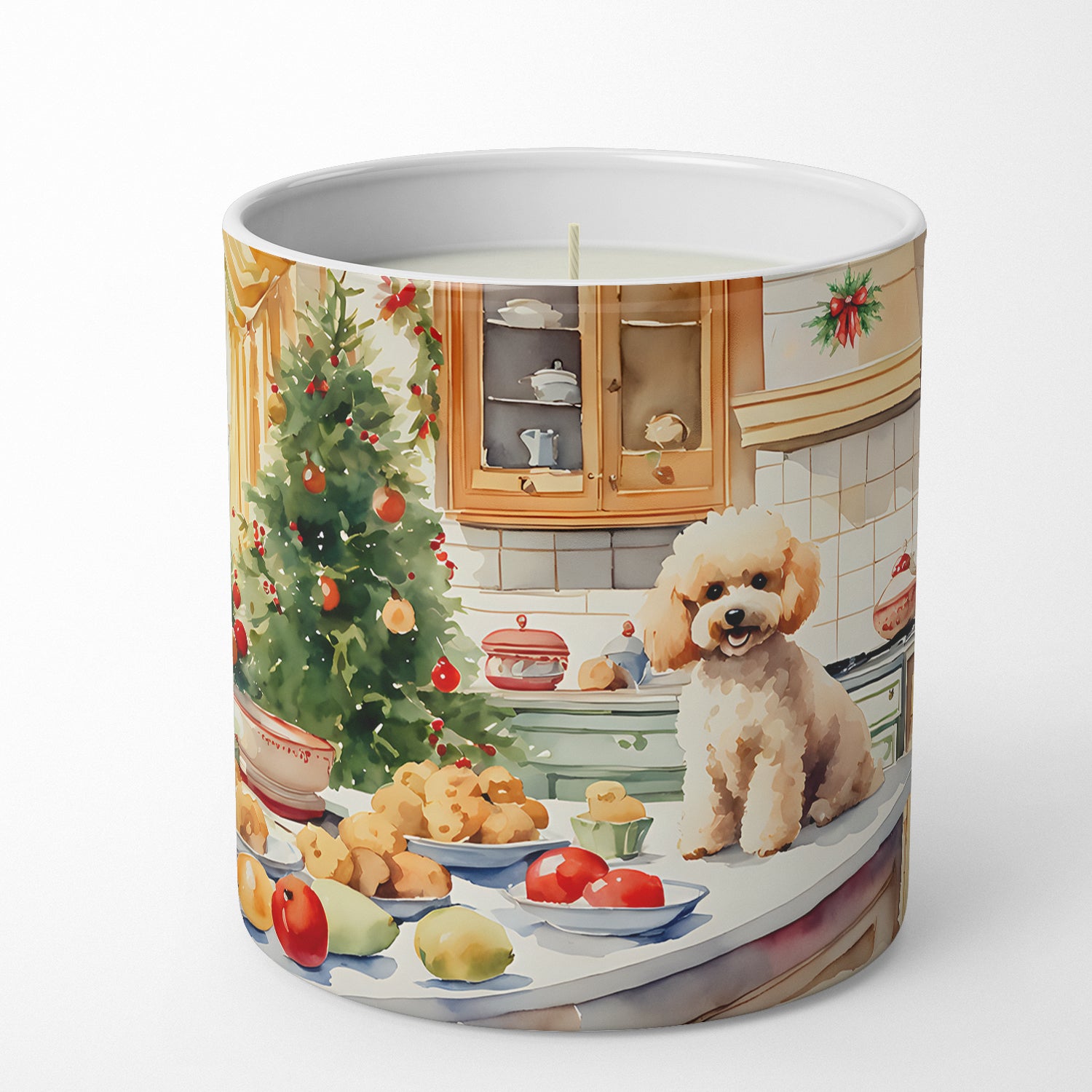 Buy this Poodle Christmas Cookies Decorative Soy Candle