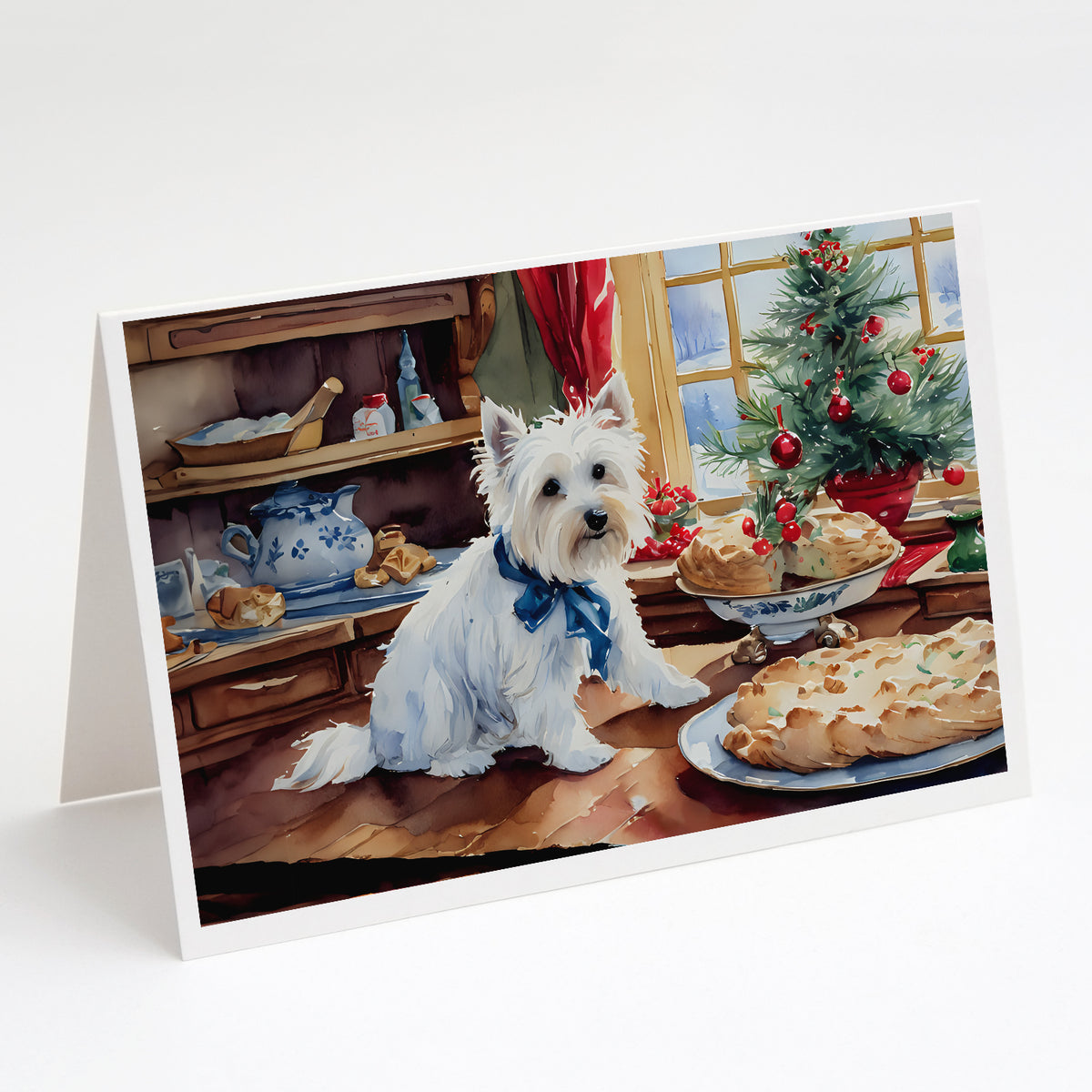 Buy this Westie Christmas Cookies Greeting Cards Pack of 8