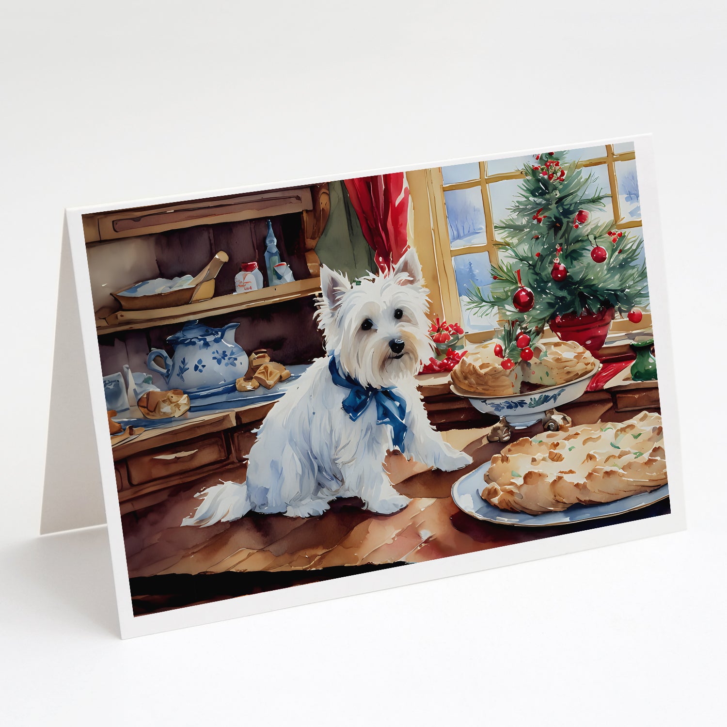 Buy this Westie Christmas Cookies Greeting Cards Pack of 8