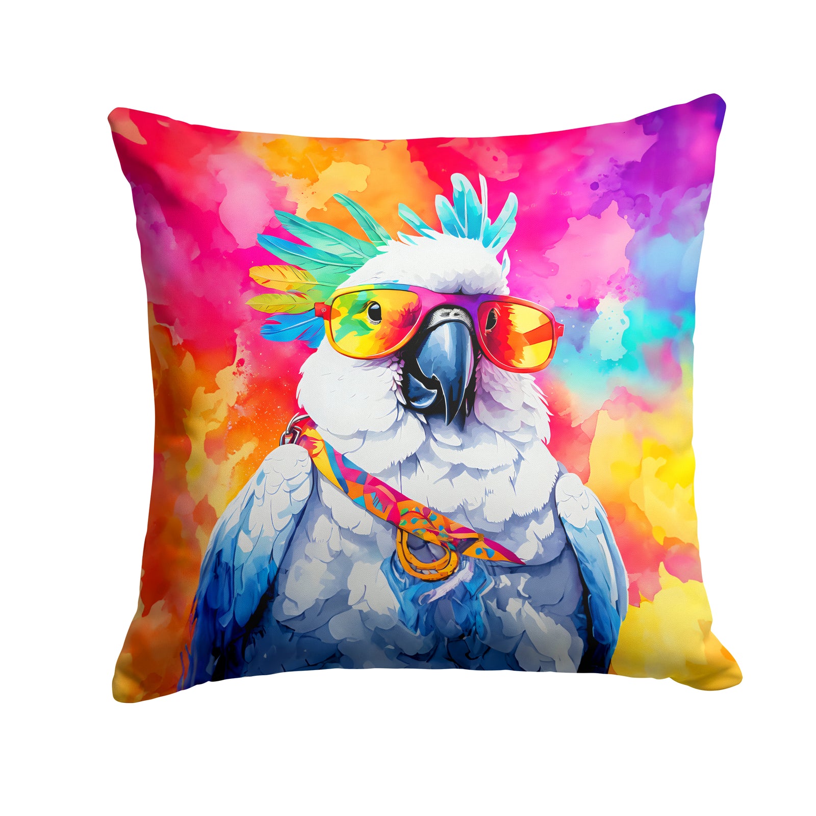 Buy this Hippie Animal Cockatoo Throw Pillow