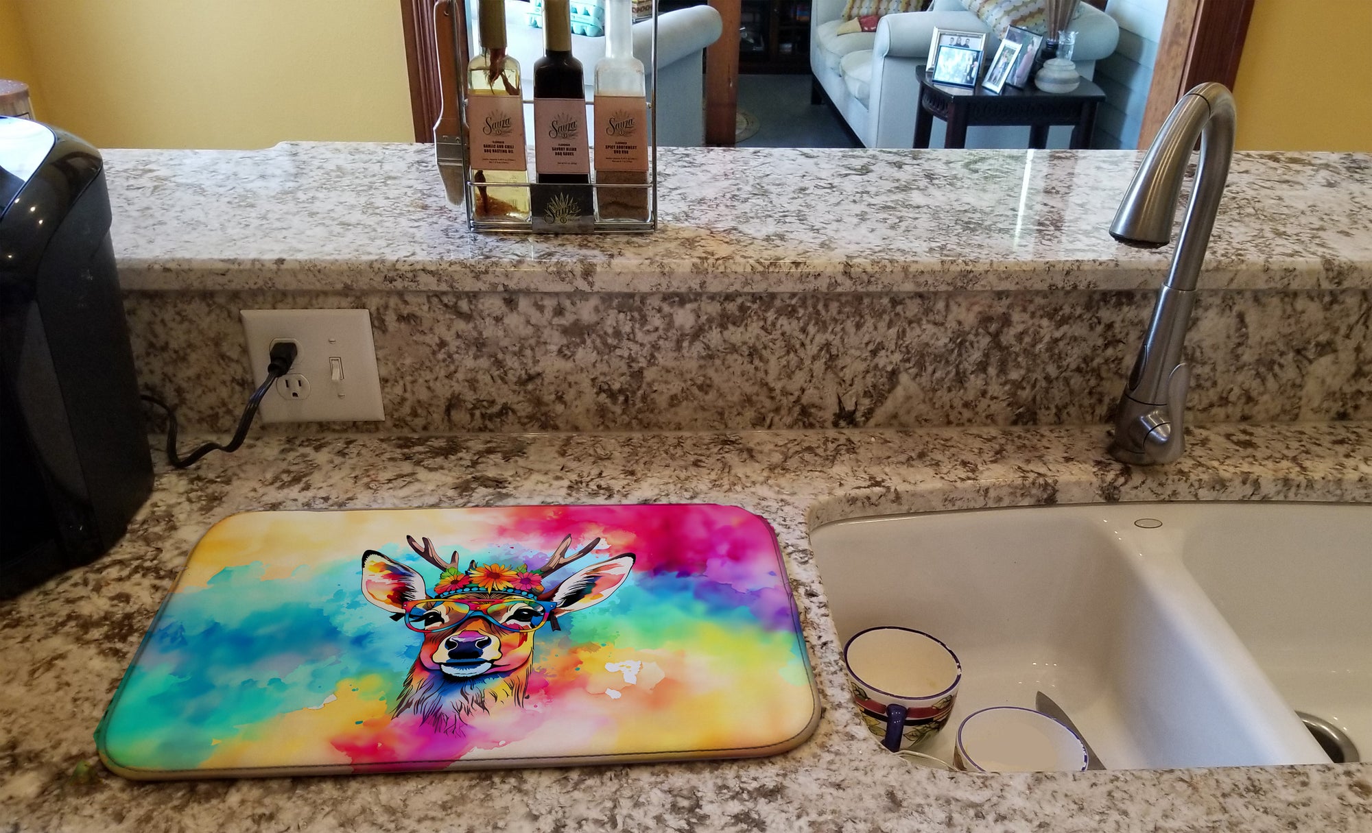 Buy this Hippie Animal Deer Dish Drying Mat