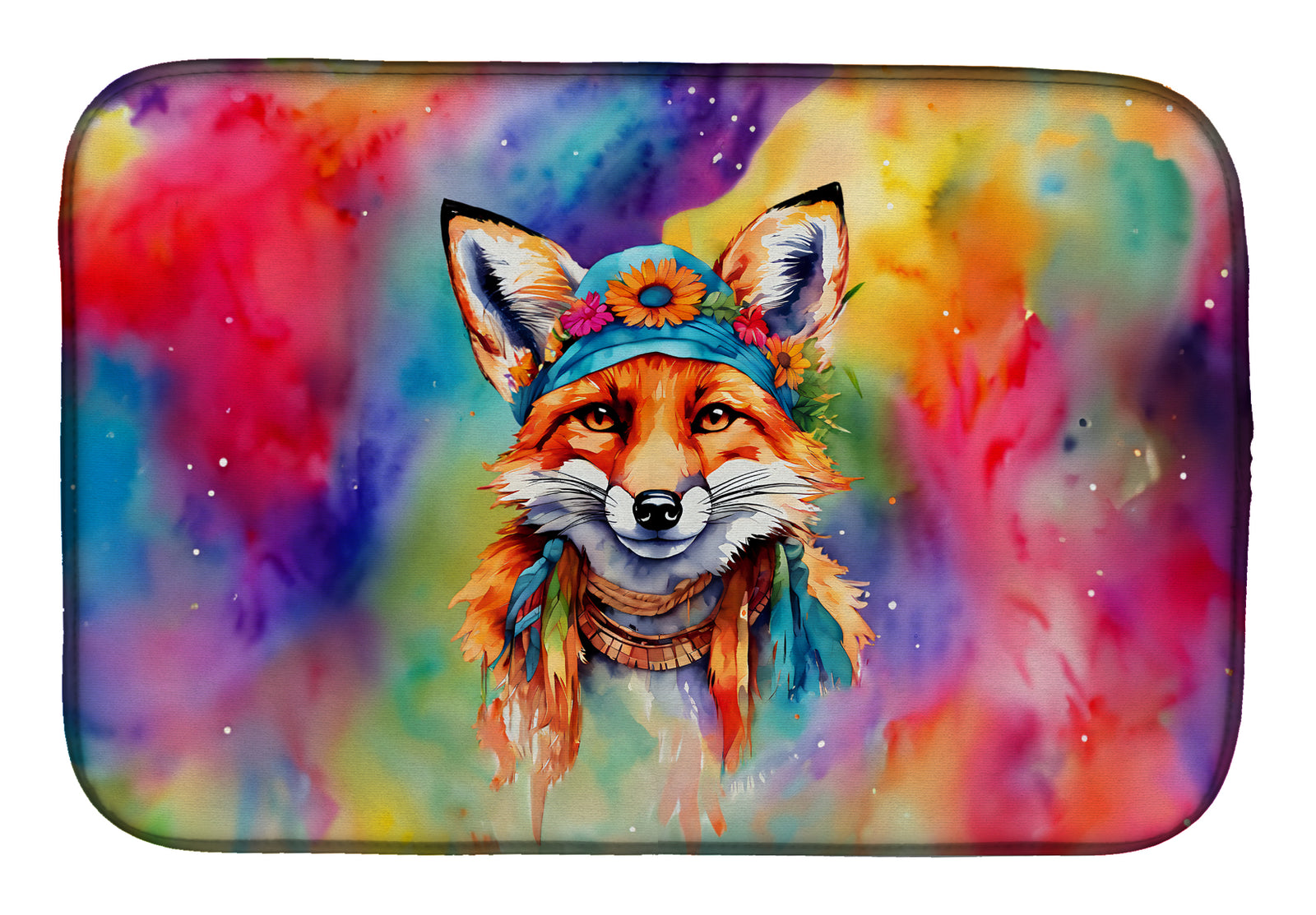 Buy this Hippie Animal Fox Dish Drying Mat