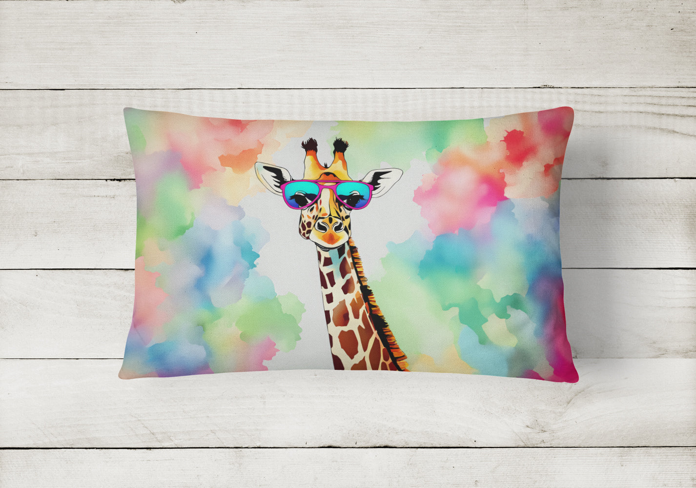 Buy this Hippie Animal Giraffe Throw Pillow