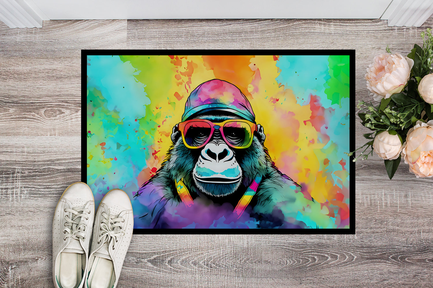 Hippie Animal Gorilla Doormat