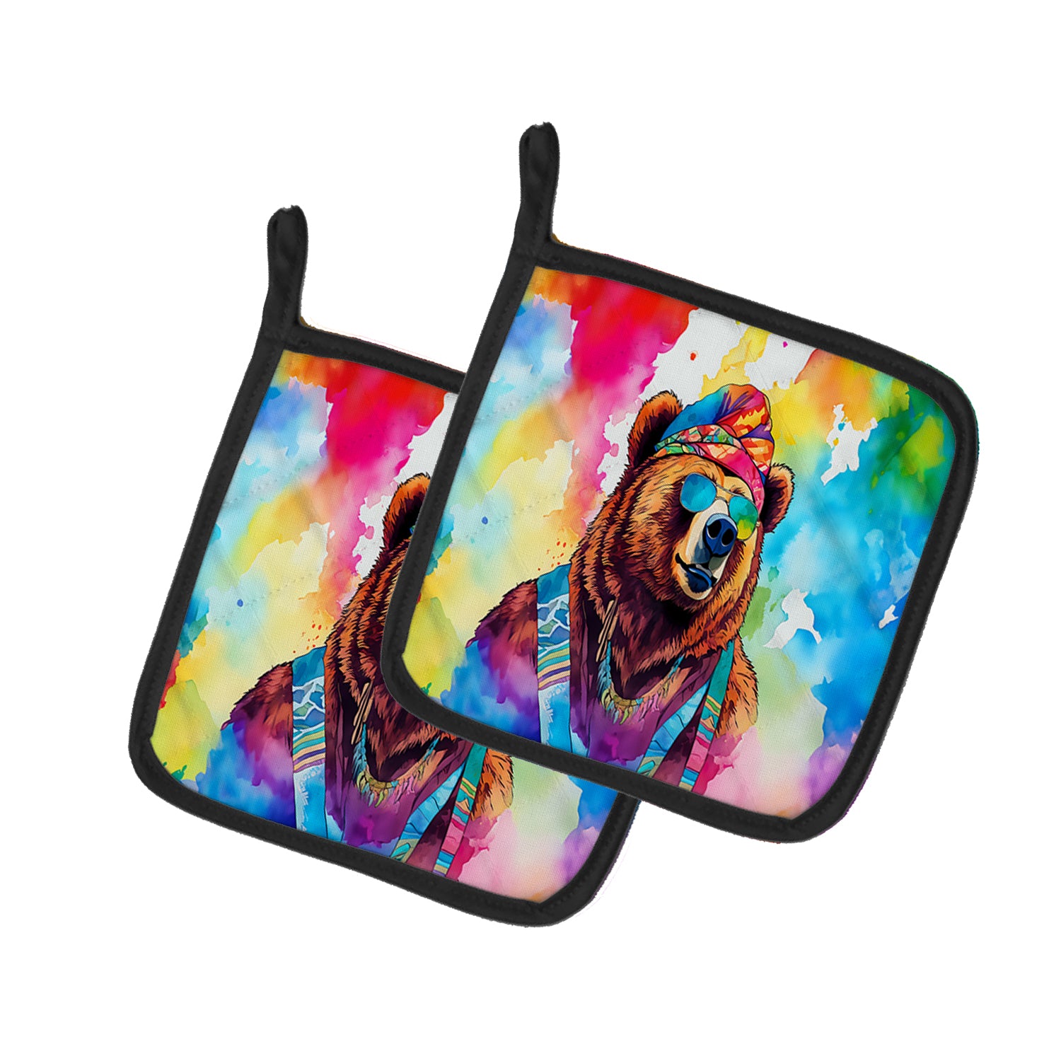 Buy this Hippie Animal Grizzly Bear Pair of Pot Holders