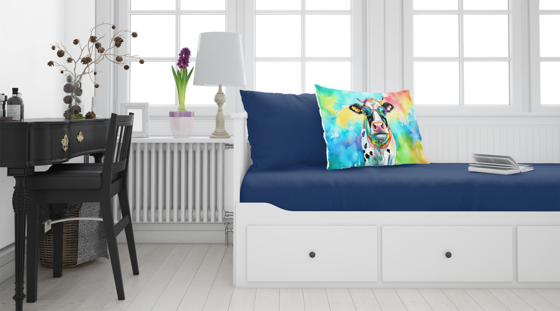 Hippie Animal Cow Standard Pillowcase