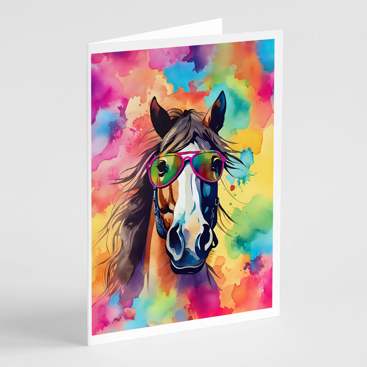 Buy this Hippie Animal Horse Greeting Cards Pack of 8