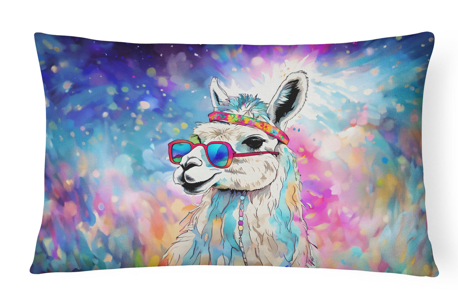 Buy this Hippie Animal Llama Throw Pillow