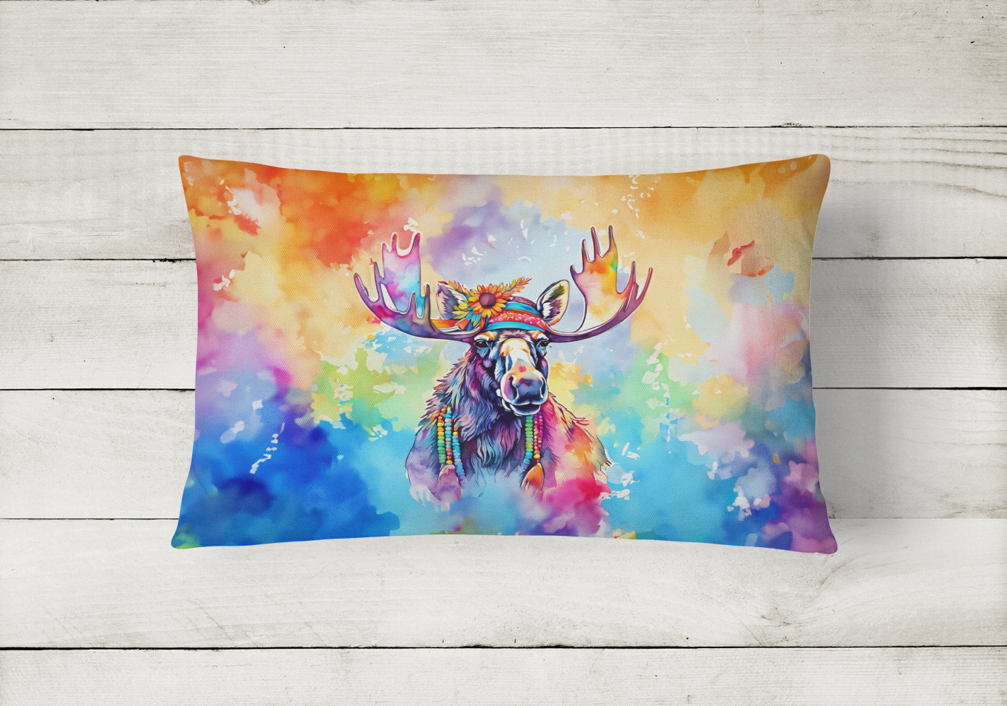 Buy this Hippie Animal Moose Throw Pillow