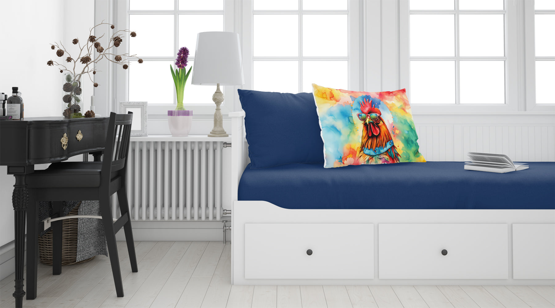 Hippie Animal Red Rooster Standard Pillowcase