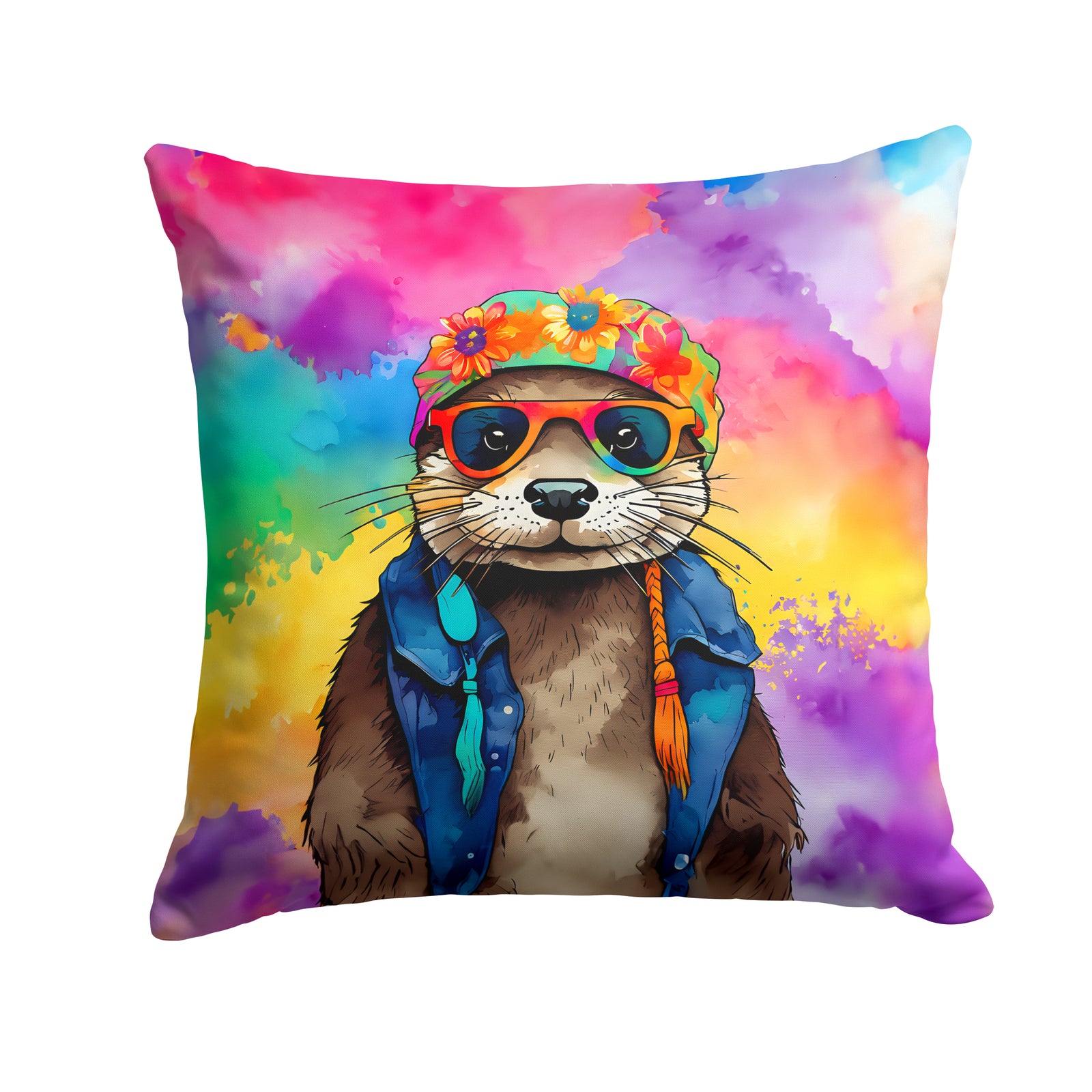 Buy this Hippie Animal Otter Throw Pillow