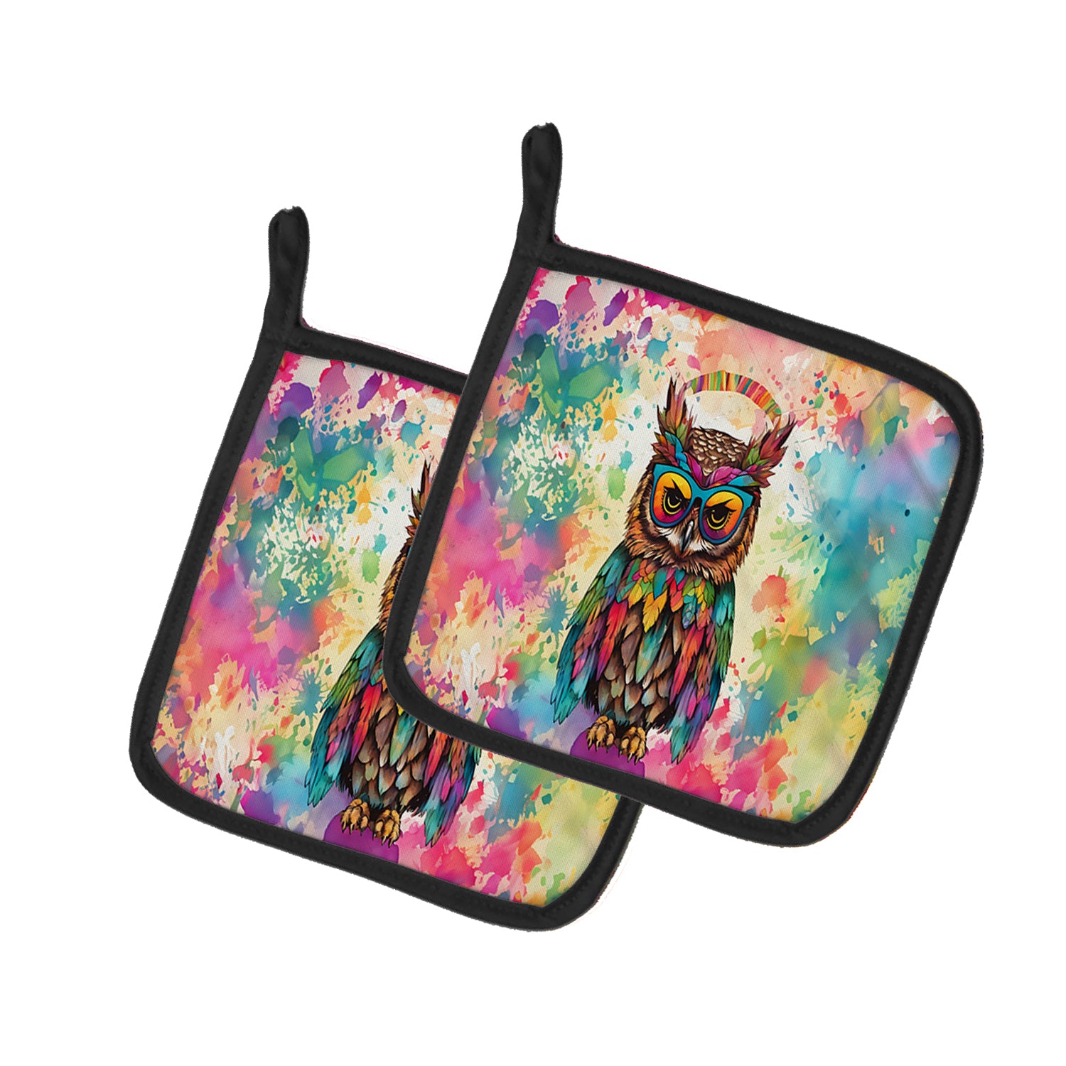 Buy this Hippie Animal Owl Pair of Pot Holders