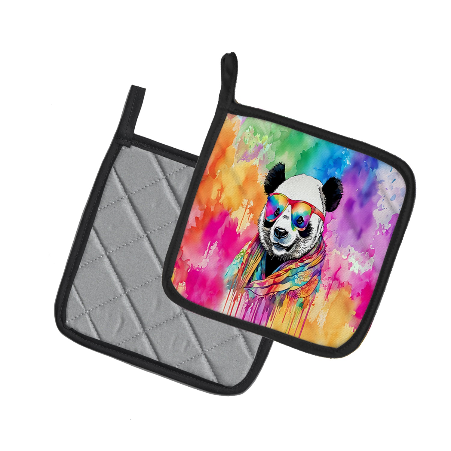 Buy this Hippie Animal Panda Pair of Pot Holders