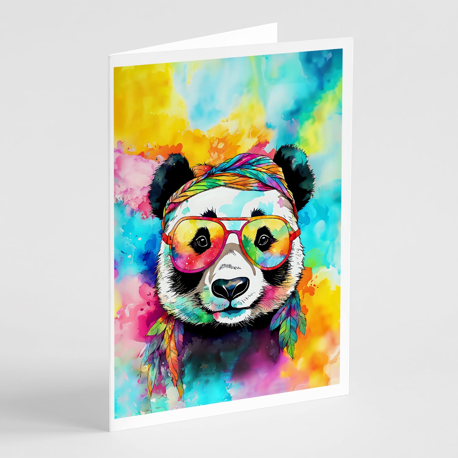 Buy this Hippie Animal Panda Greeting Cards Pack of 8