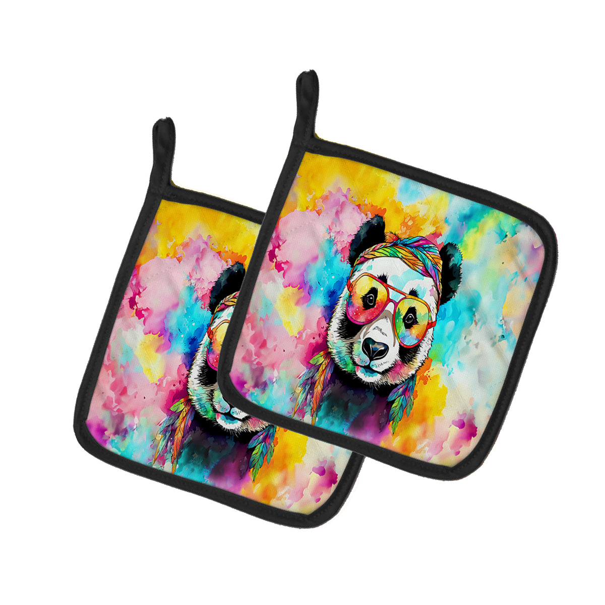 Buy this Hippie Animal Panda Pair of Pot Holders