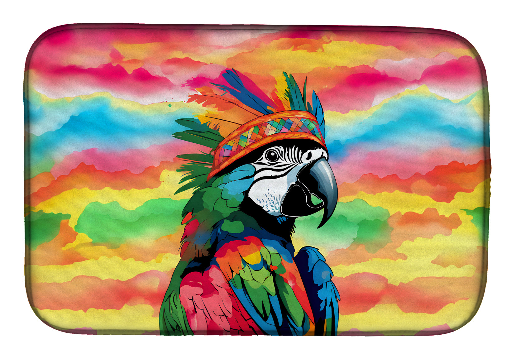 Buy this Hippie Animal Parrot Dish Drying Mat