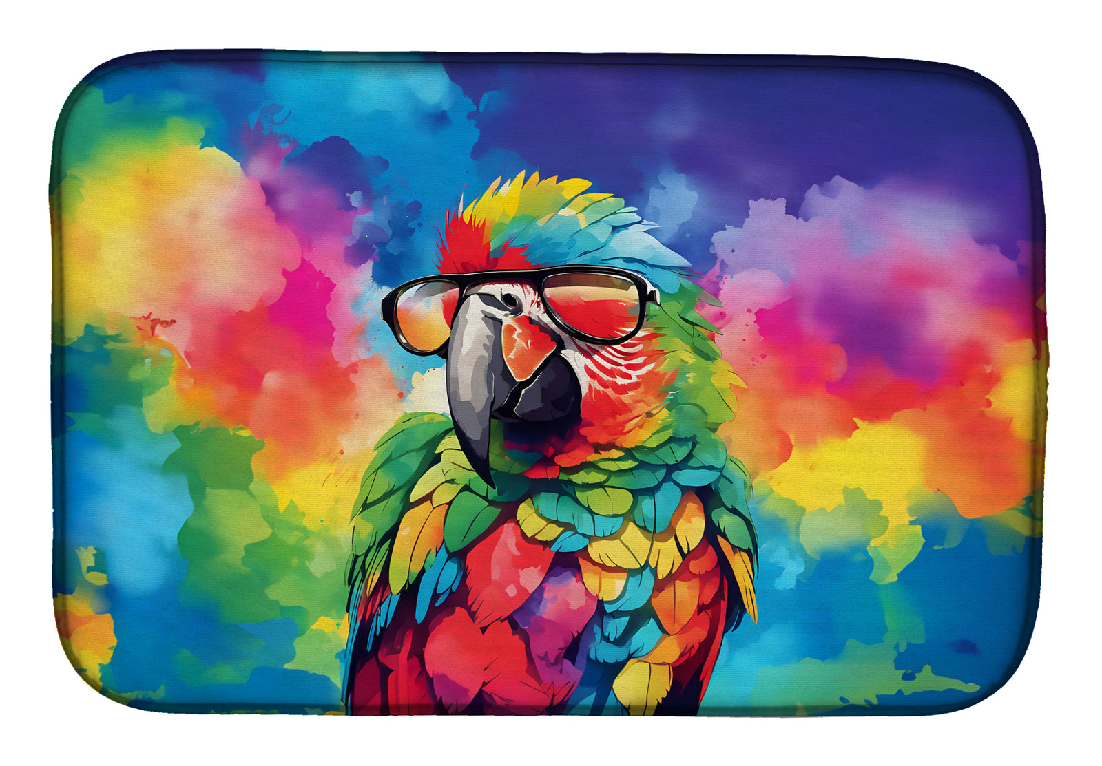 Buy this Hippie Animal Parrot Dish Drying Mat