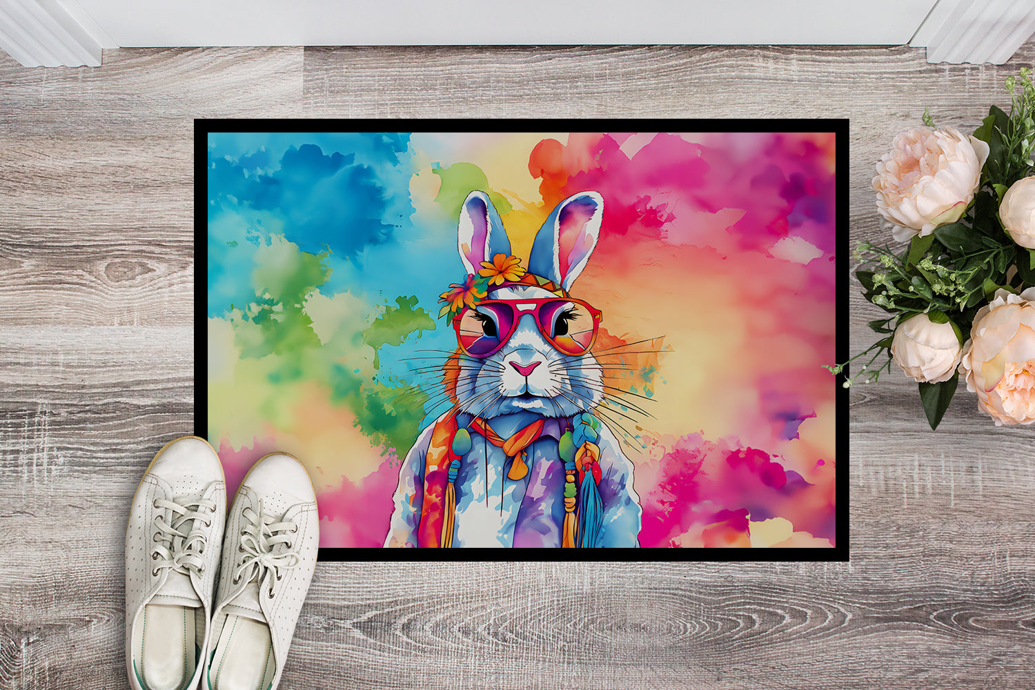 Buy this Hippie Animal Rabbit Doormat