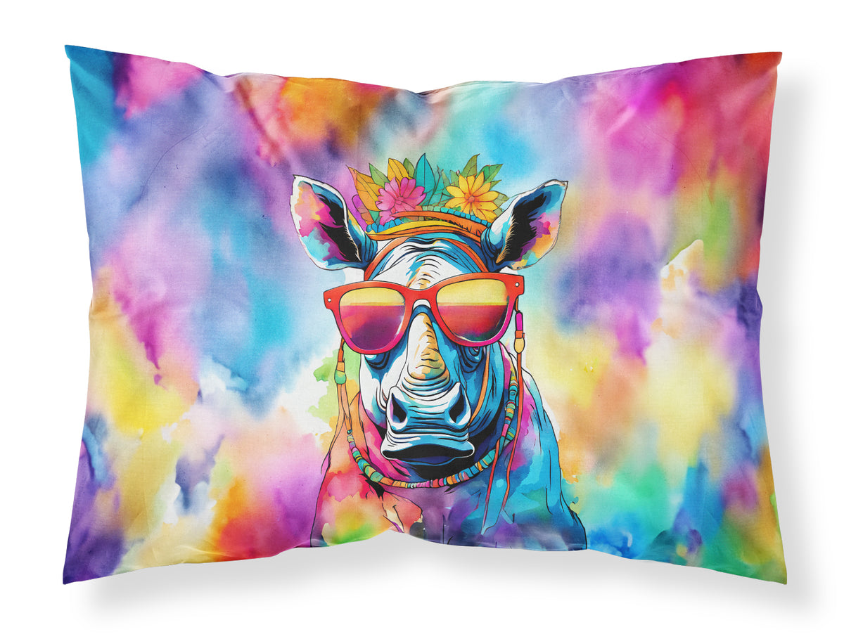 Buy this Hippie Animal Rhinoceros Standard Pillowcase