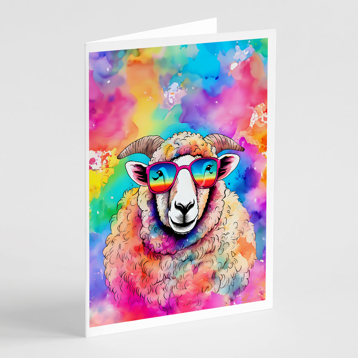 Buy this Hippie Animal Sheep Greeting Cards Pack of 8