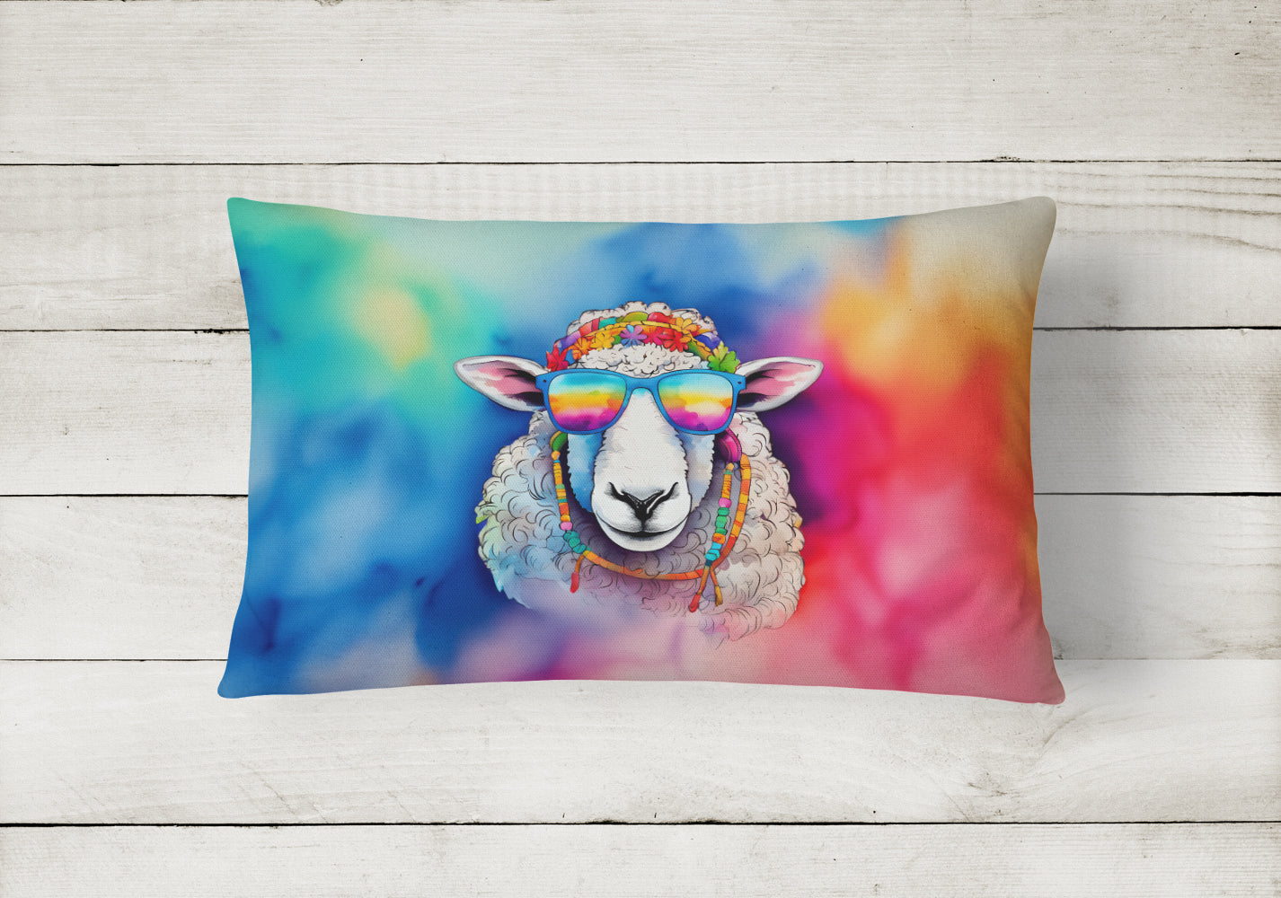 Buy this Hippie Animal Sheep Throw Pillow