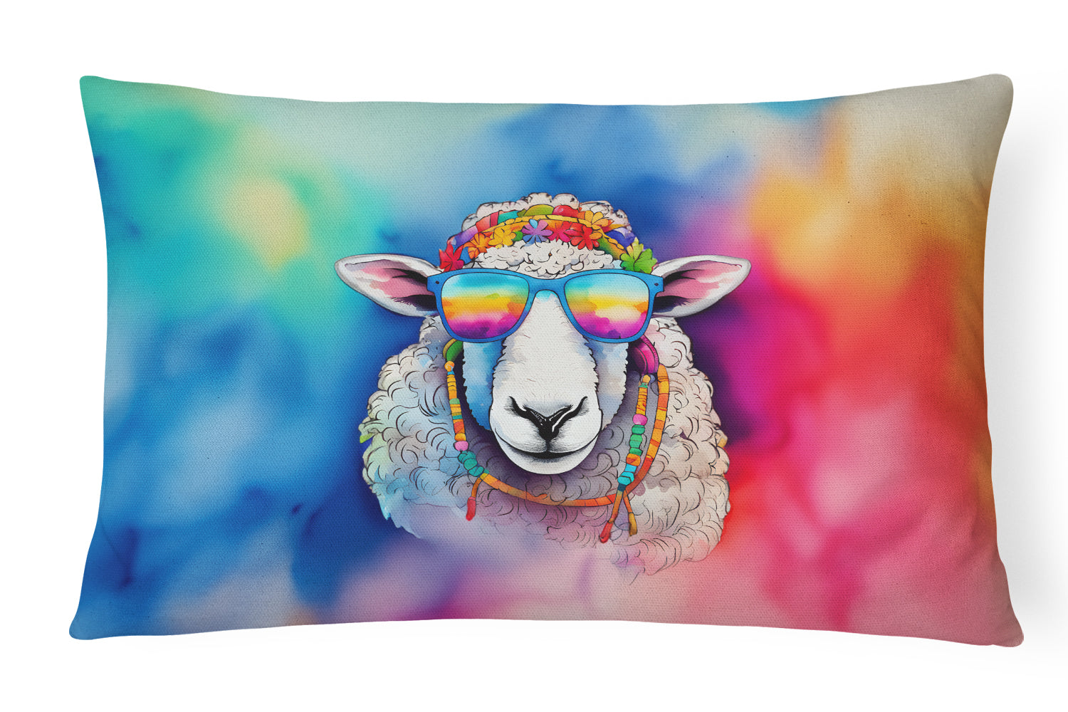 Buy this Hippie Animal Sheep Throw Pillow