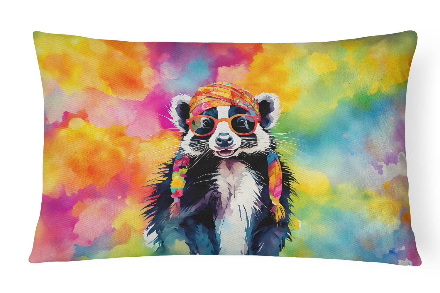 Buy this Hippie Animal Skunk Throw Pillow