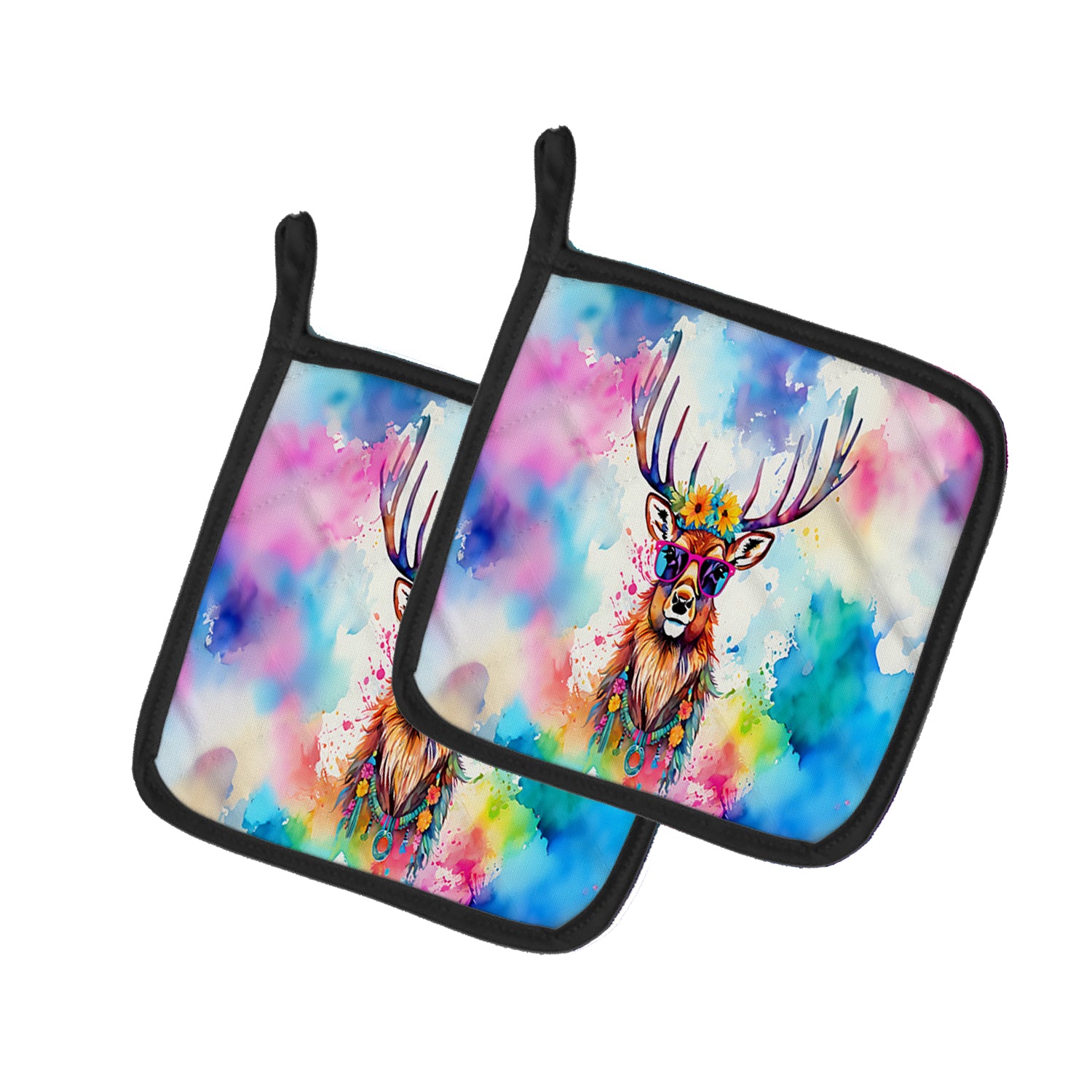 Buy this Hippie Animal Stag Deer Pair of Pot Holders