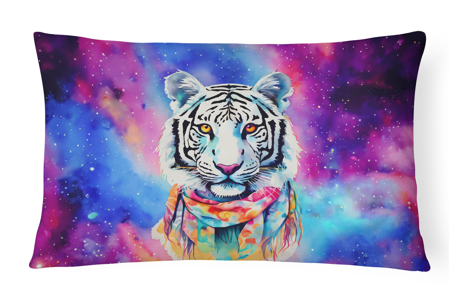 Buy this Hippie Animal White Tiger Throw Pillow