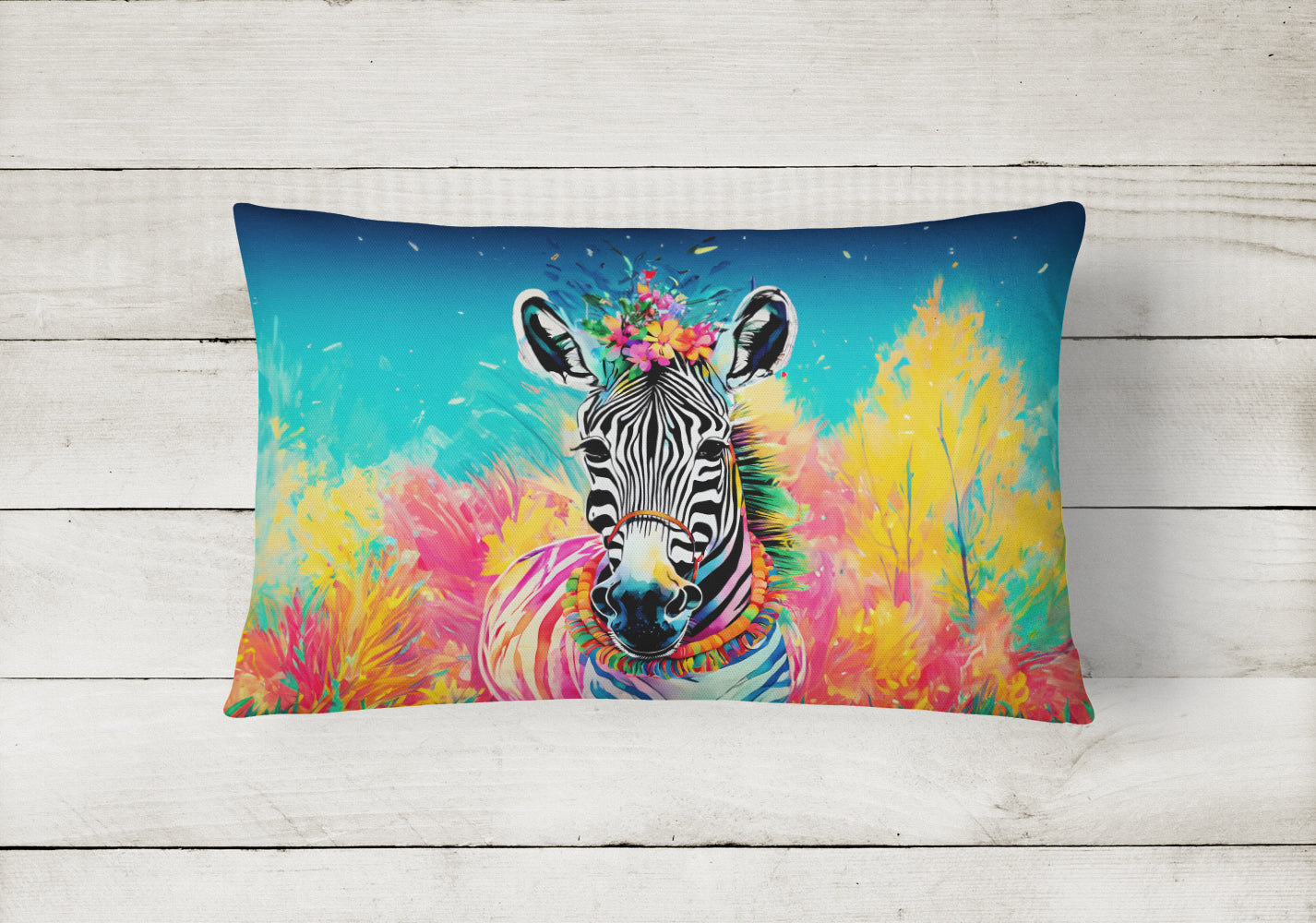 Buy this Hippie Animal Zebra Throw Pillow