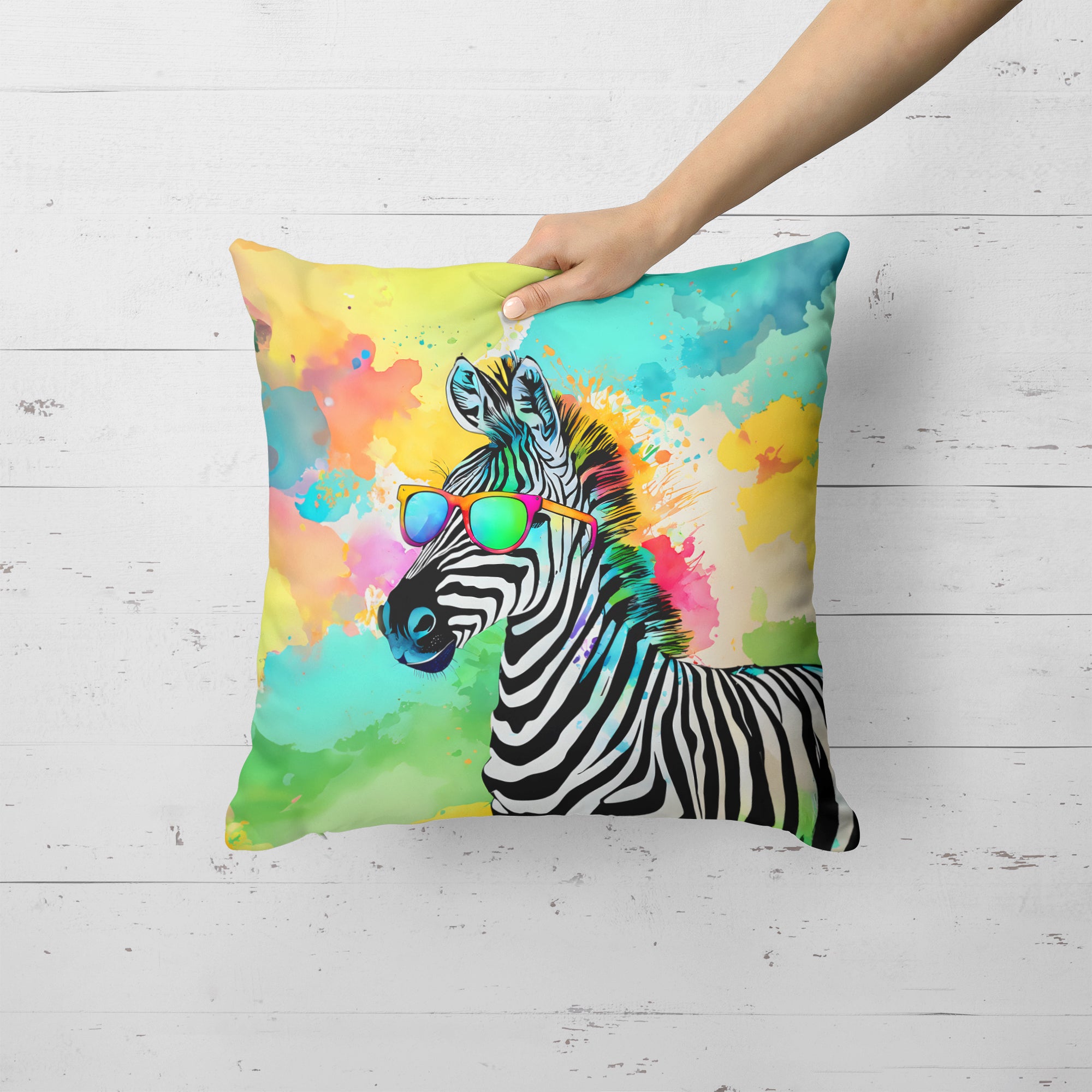 Buy this Hippie Animal Zebra Throw Pillow