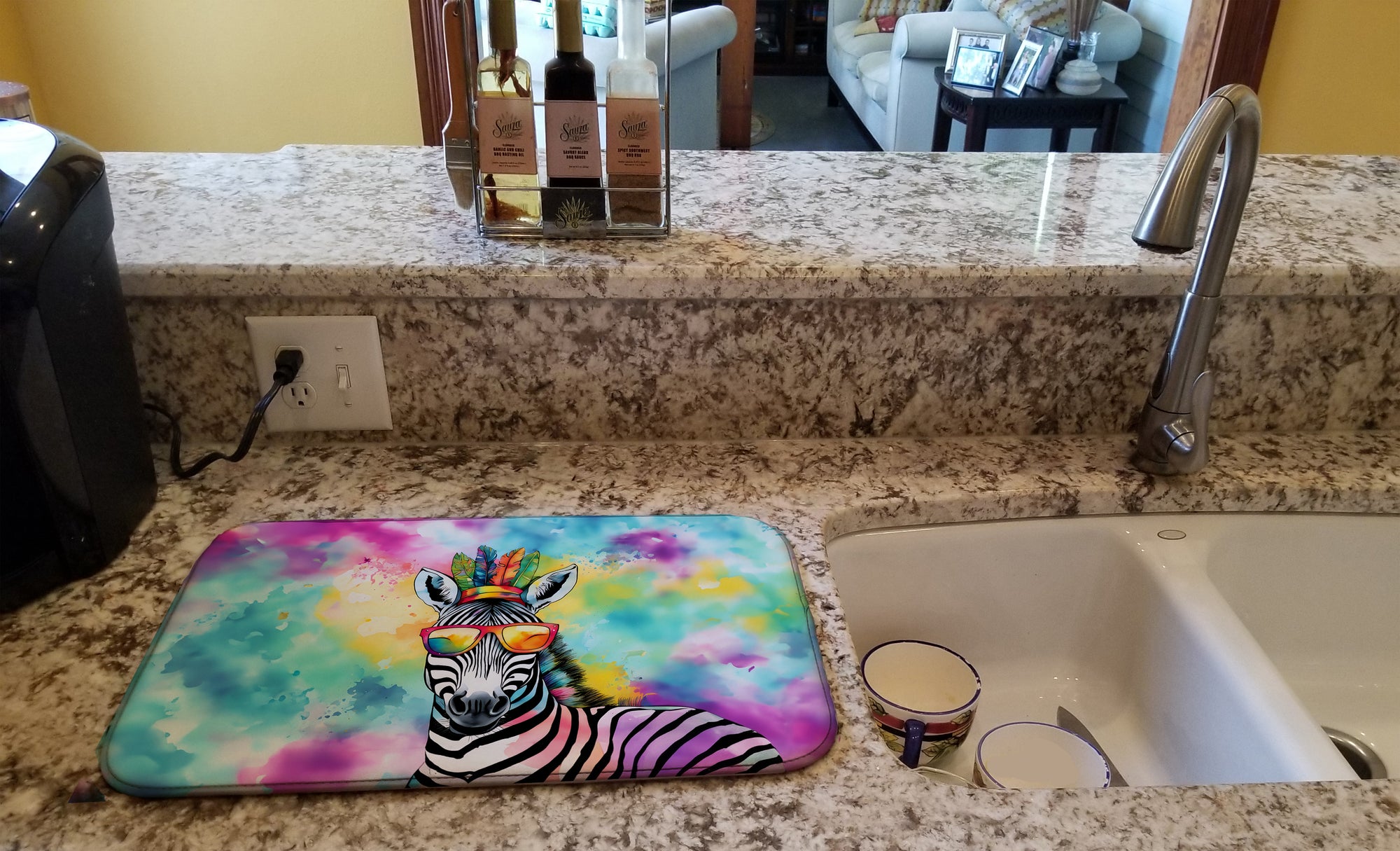 Buy this Hippie Animal Zebra Dish Drying Mat