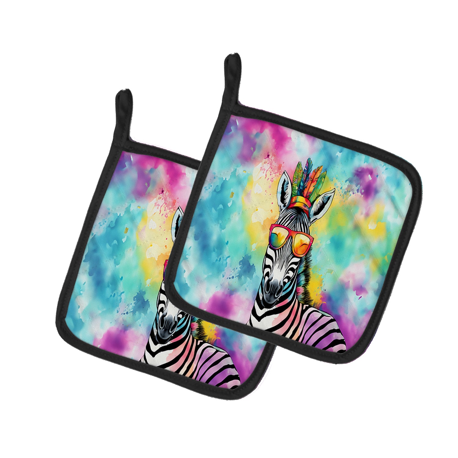 Buy this Hippie Animal Zebra Pair of Pot Holders