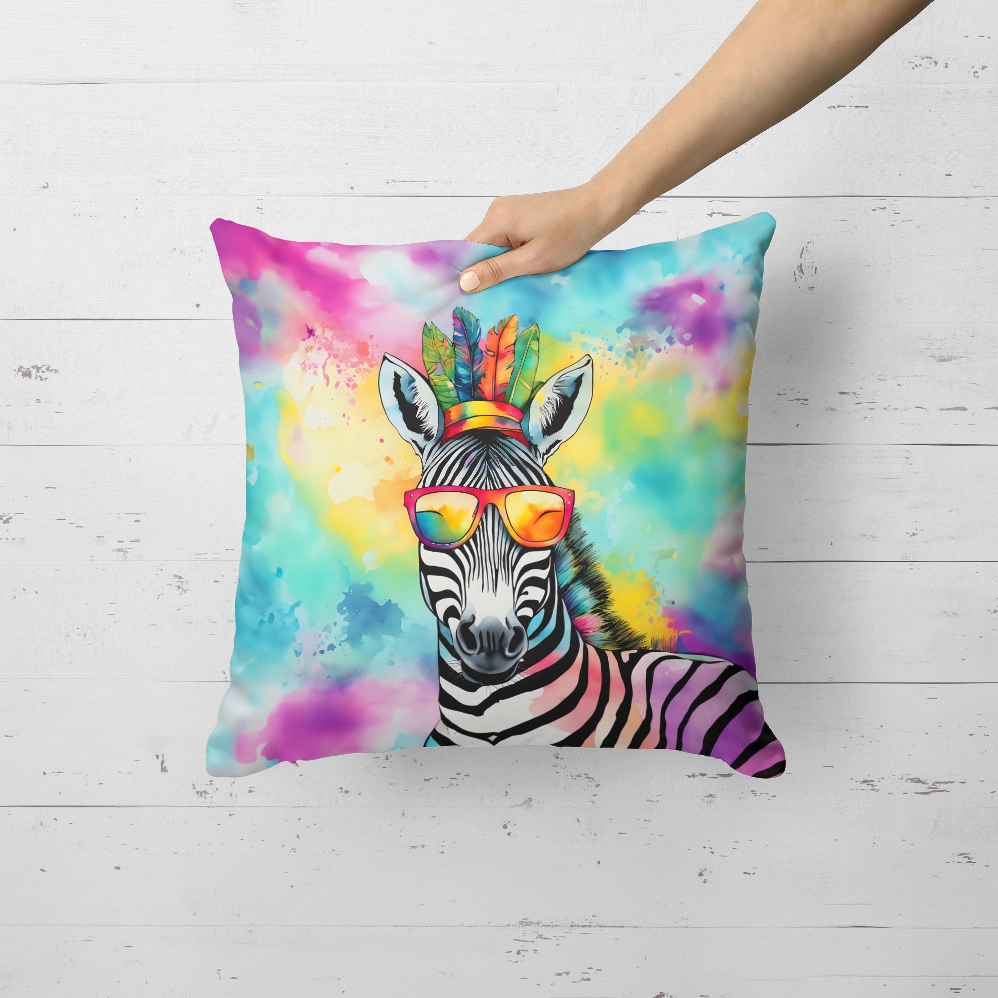 Buy this Hippie Animal Zebra Throw Pillow