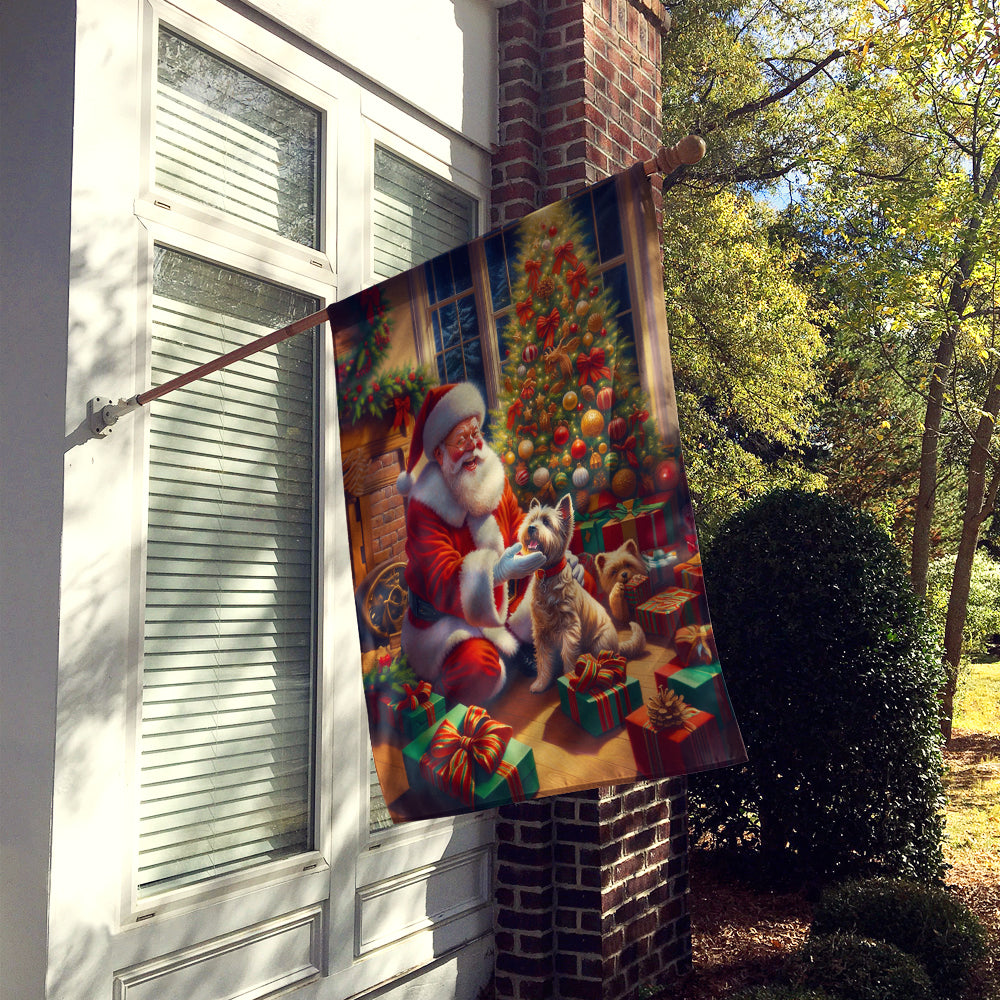 Buy this Cairn Terrier and Santa Claus House Flag