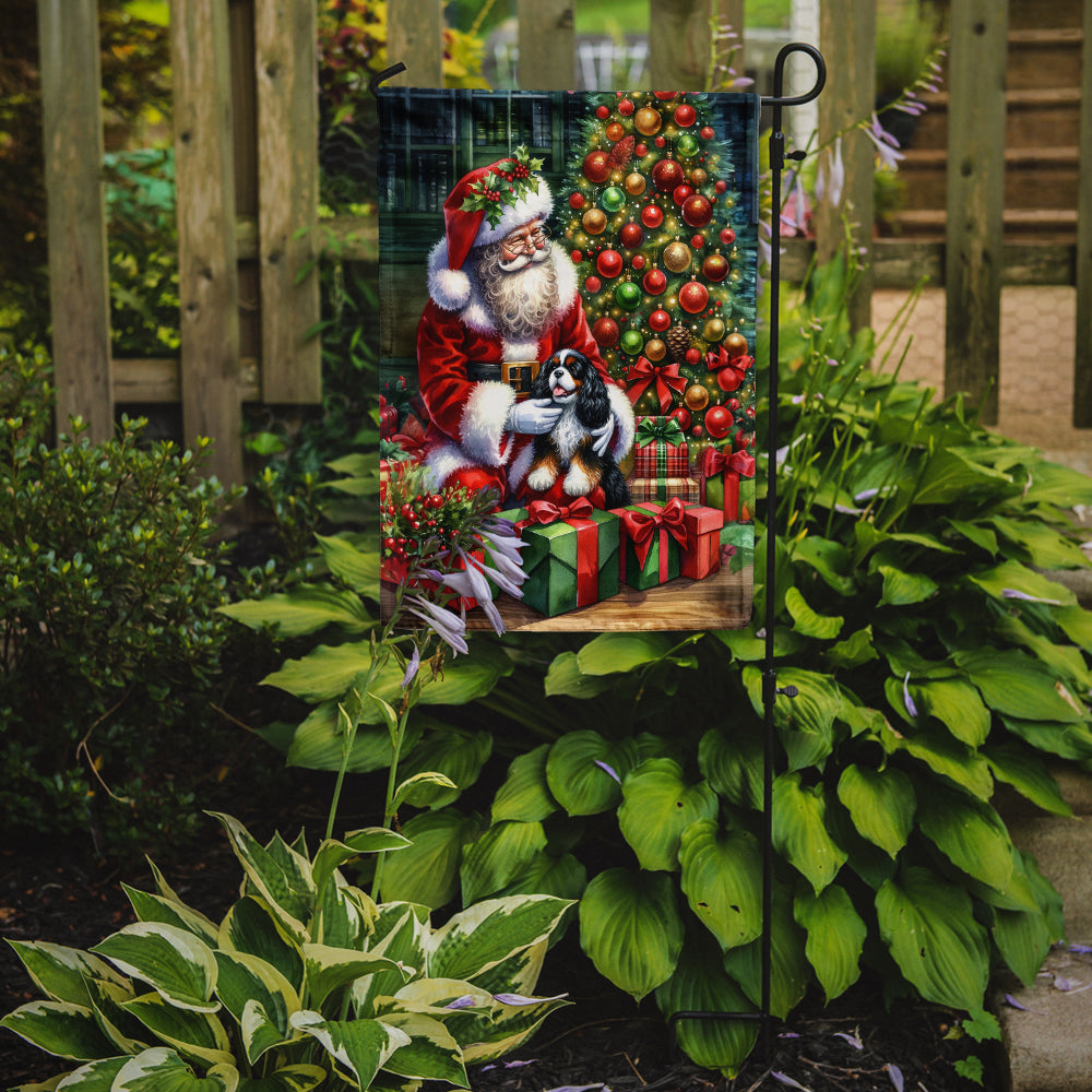 Buy this Cavalier Spaniel and Santa Claus Garden Flag