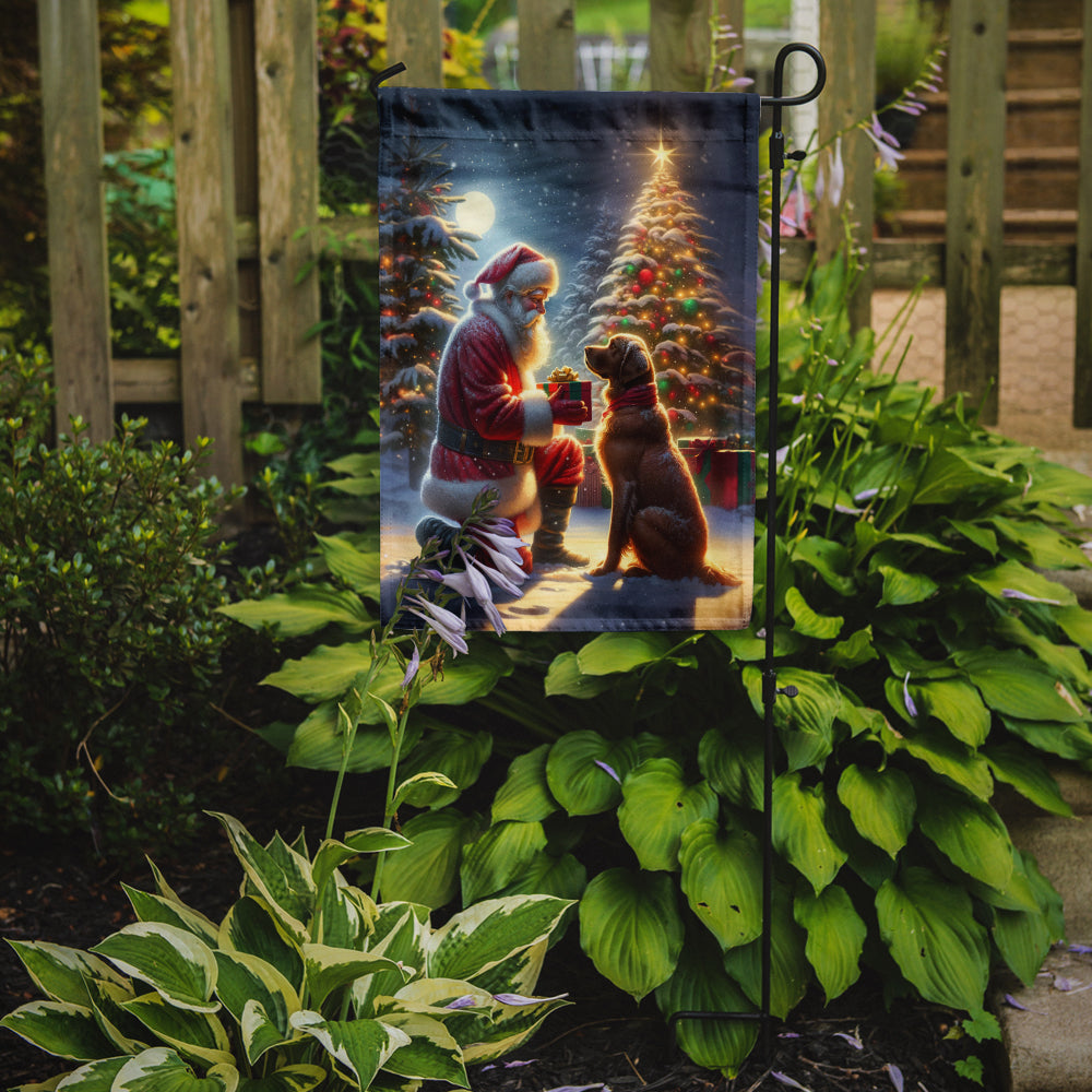 Buy this Chesapeake Bay Retriever and Santa Claus Garden Flag