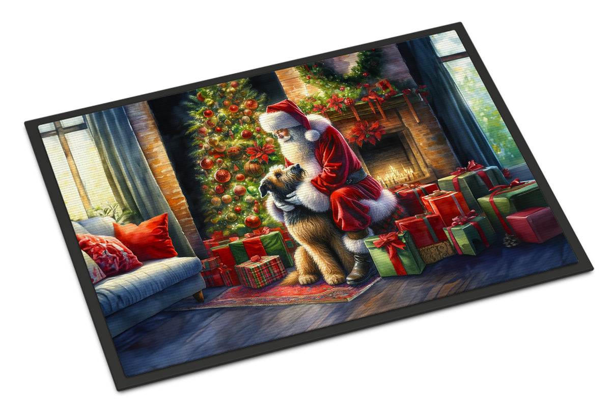 Buy this Irish Wolfhound and Santa Claus Doormat