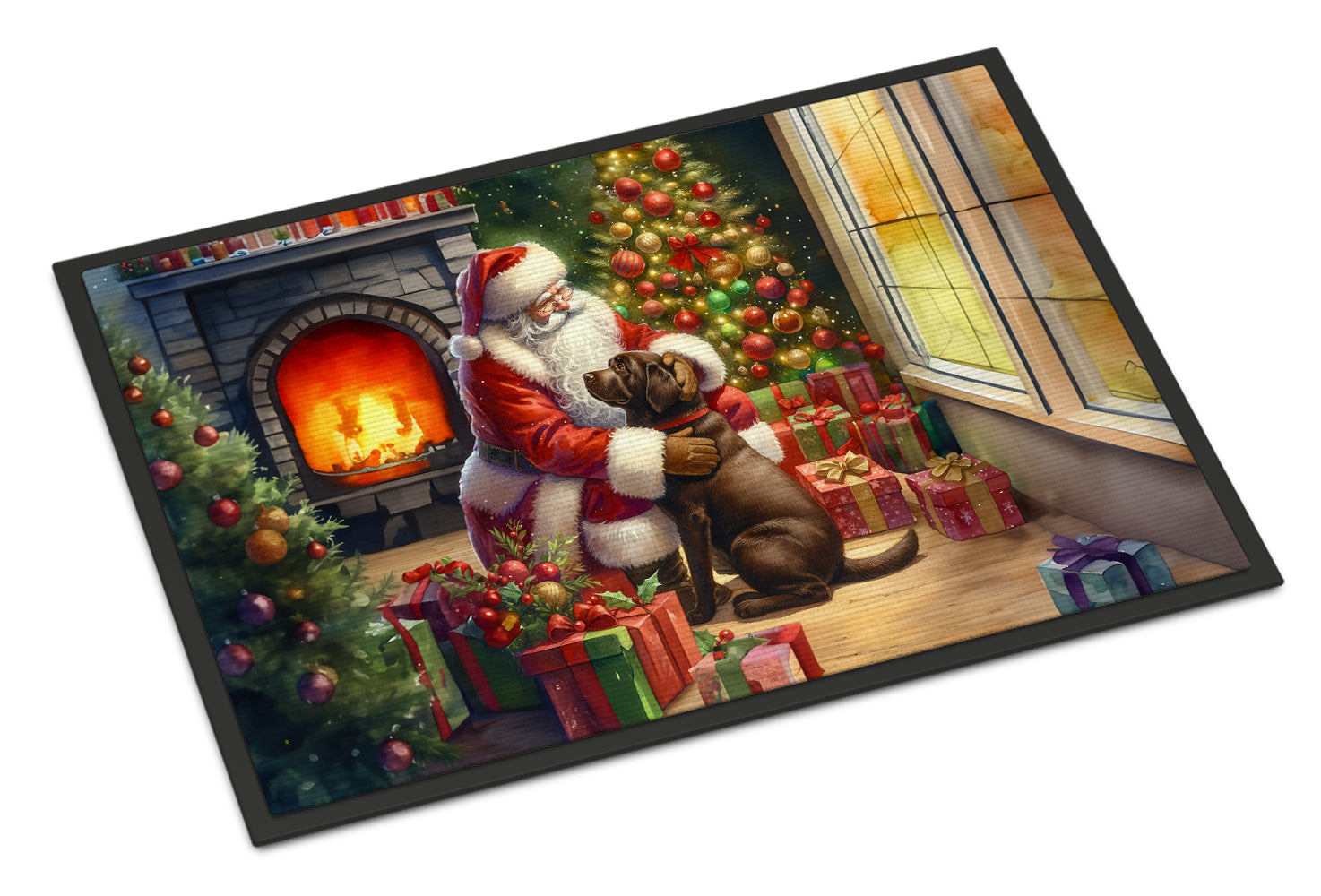 Buy this Labrador Retriever and Santa Claus Doormat