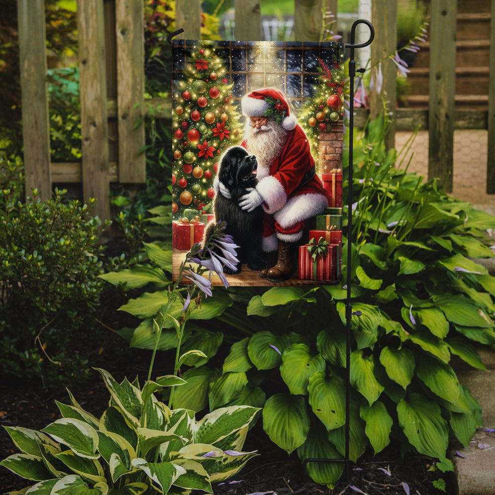 Newfoundland and Santa Claus Garden Flag