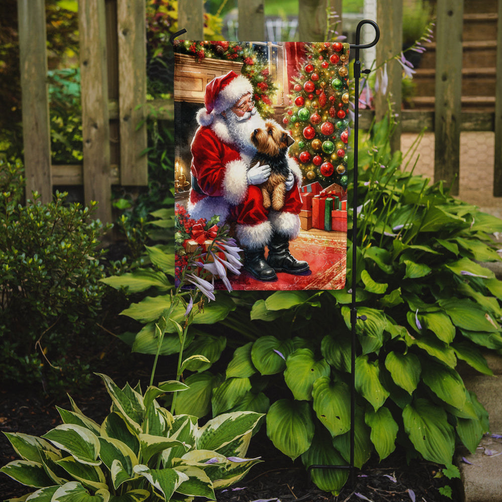 Buy this Norfolk Terrier and Santa Claus Garden Flag