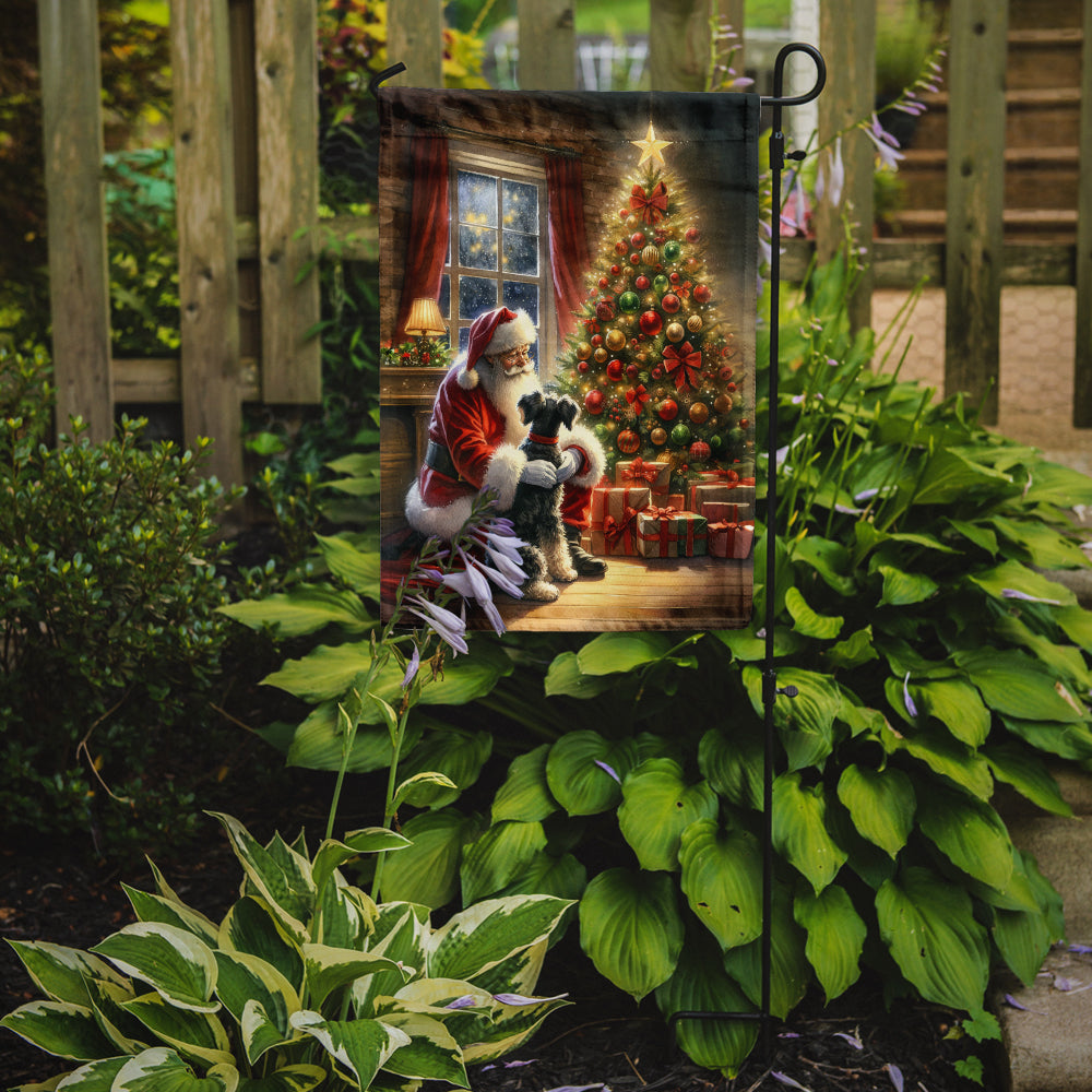 Buy this Schnauzer and Santa Claus Garden Flag