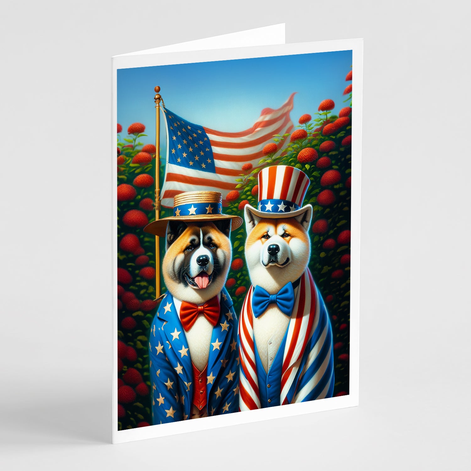 Buy this All American Akita Greeting Cards Pack of 8