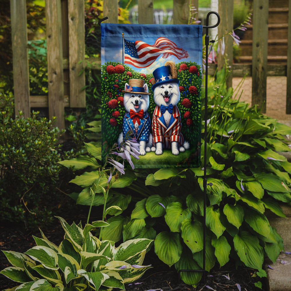 All American American Eskimo Garden Flag