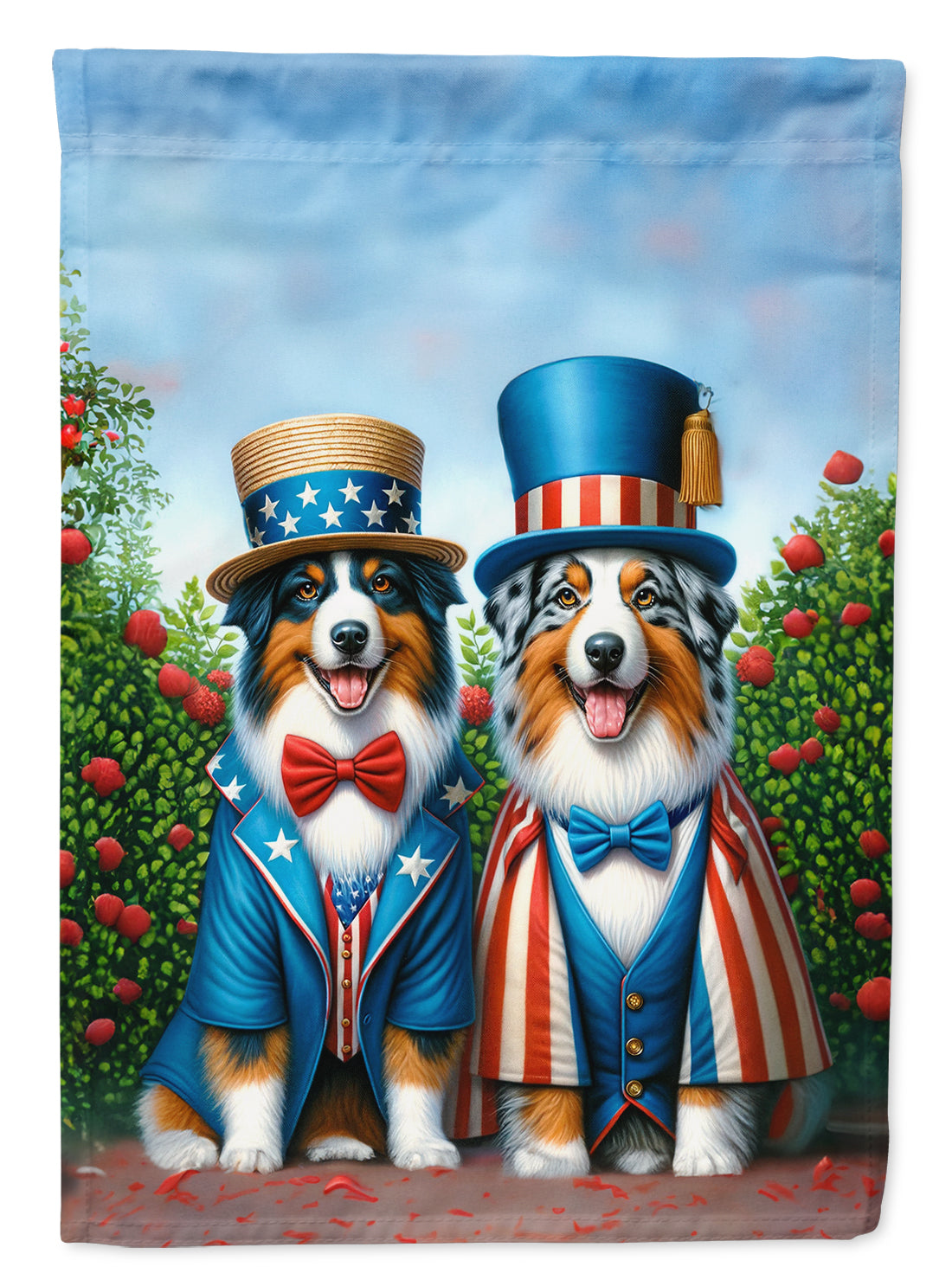 Buy this All American Australian Shepherd House Flag