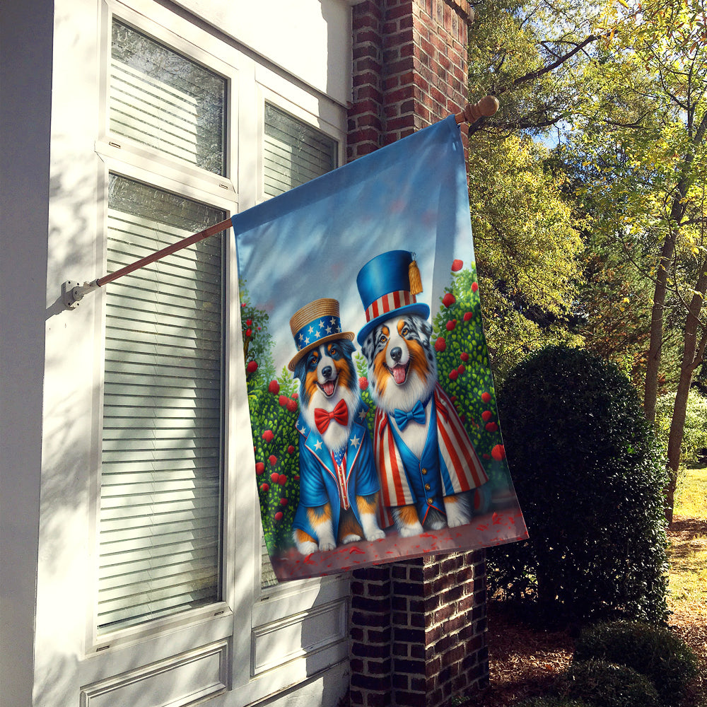 Buy this All American Australian Shepherd House Flag