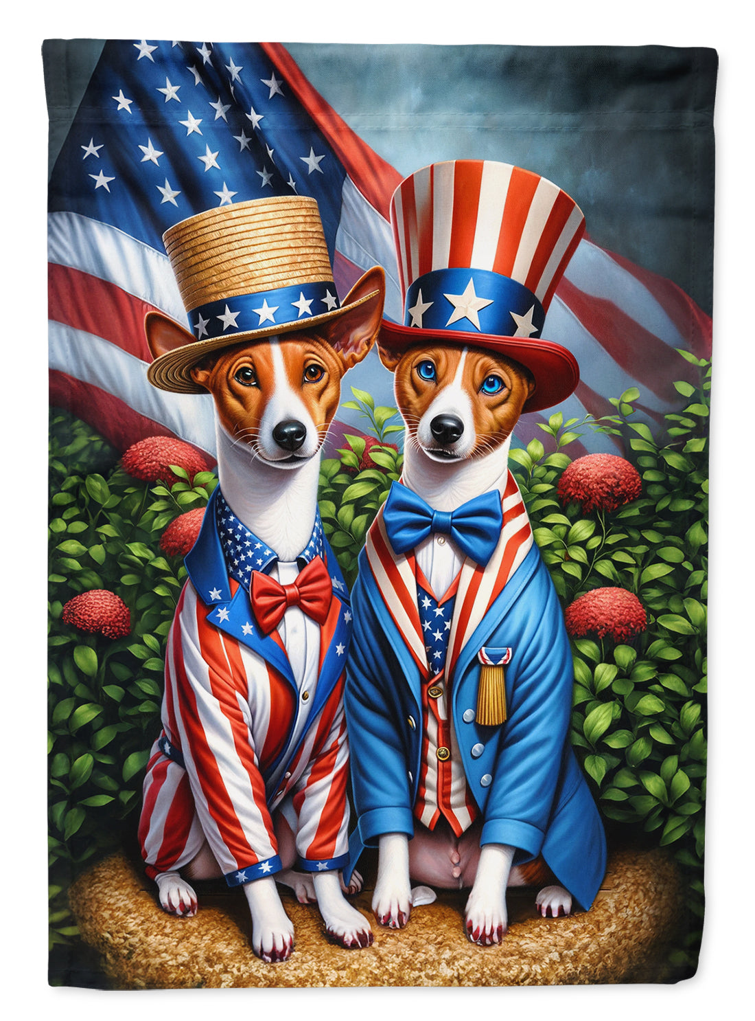 Buy this All American Basenji House Flag