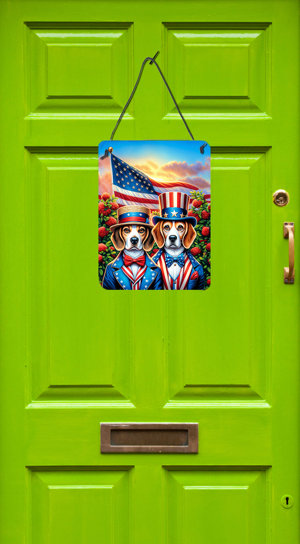 All American Beagle Wall or Door Hanging Prints